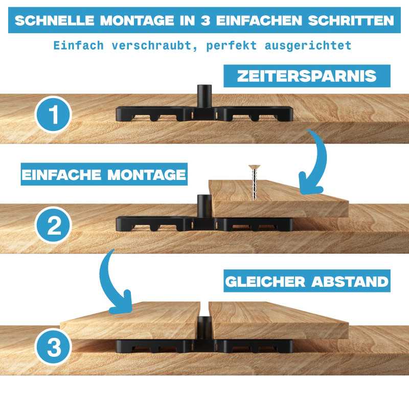 4mm Abstandhalter, Abstandshalter, Distanzhalter für Terrassendielen NEU !! / geriffelte Version